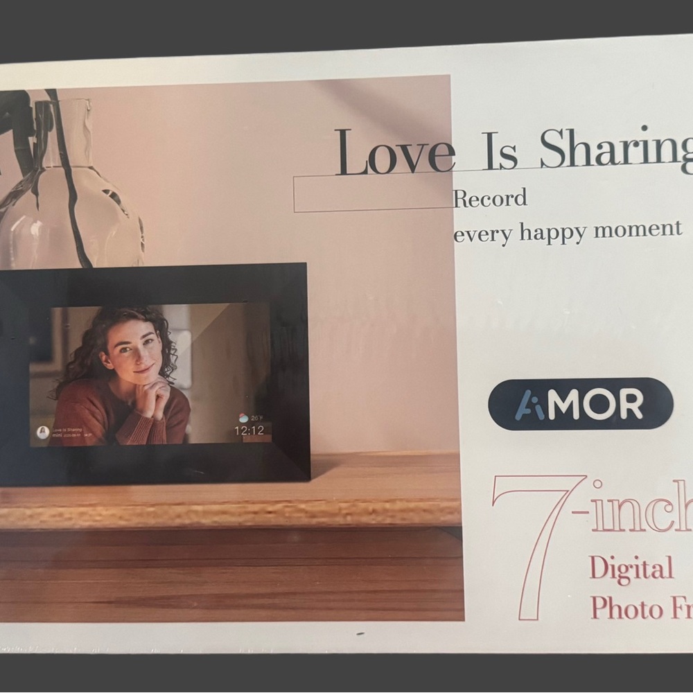 AiMOR Black 7-Inch Digital Photo Frame